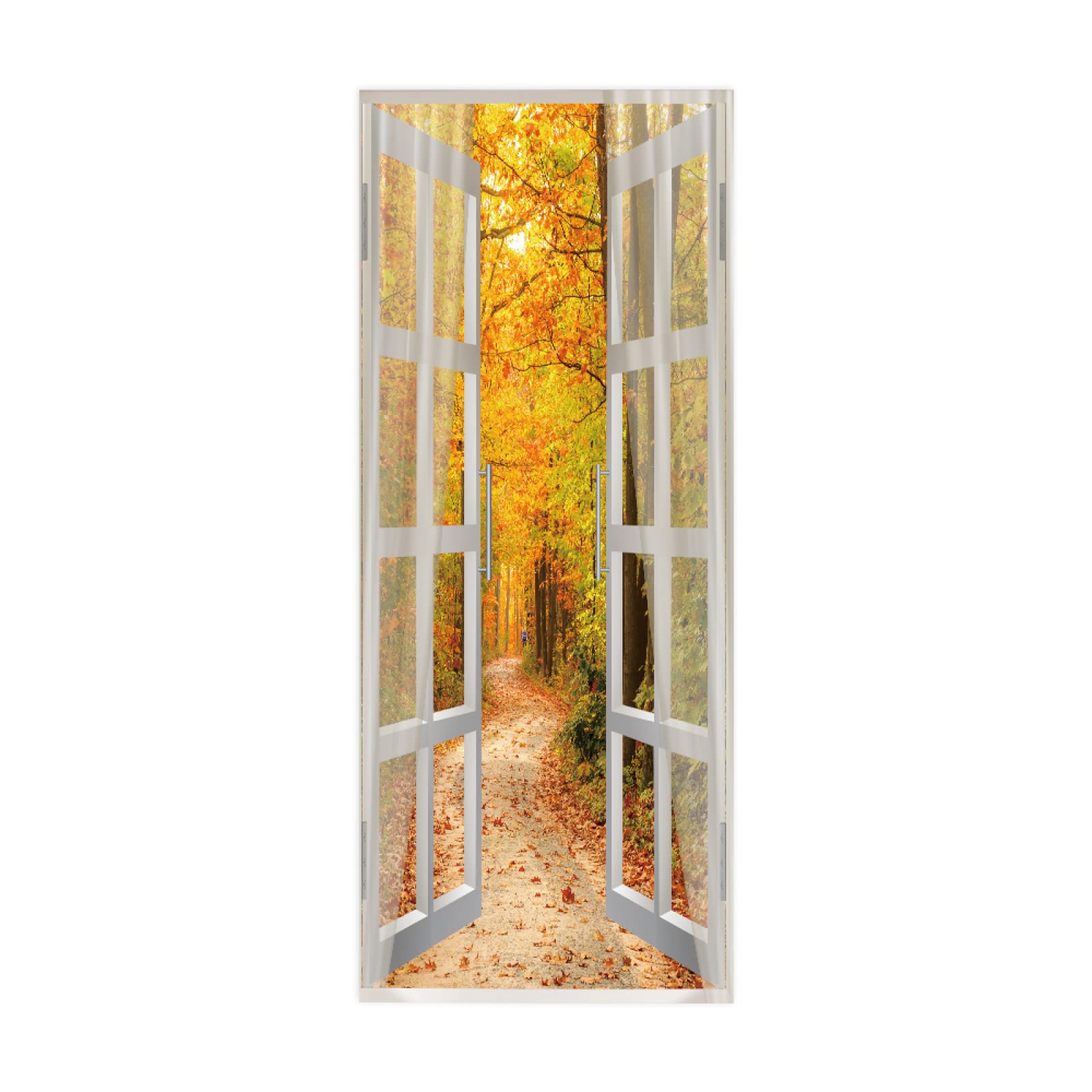 3D Door Stickers Window Forest Mural Art Sticker Wallpaper Self-Adhesive Decals Removable Vinyl W85 x H205cm