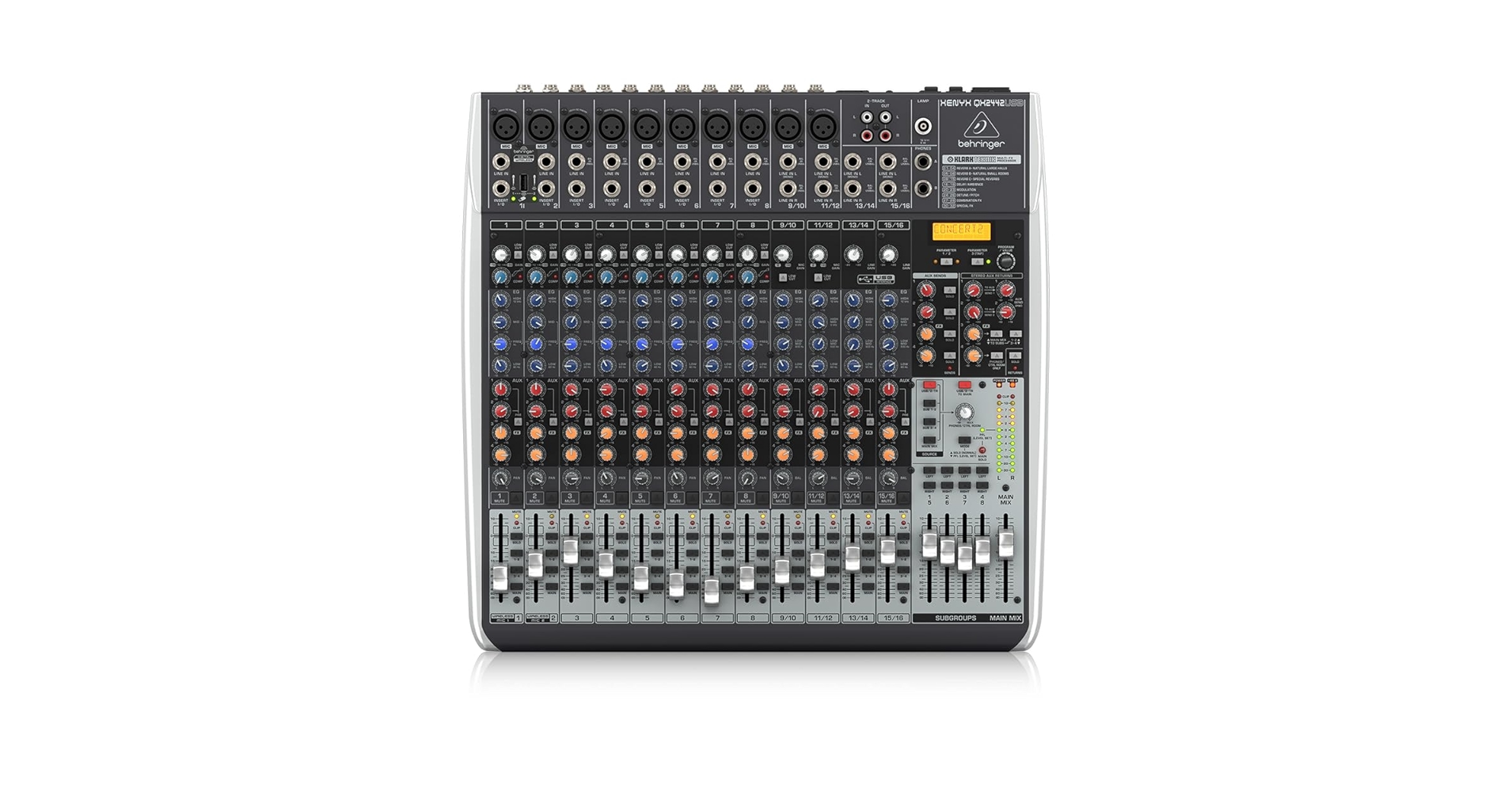 Amazon.com: Behringer XENYX QX2442USB Premium 24-Input 4/2