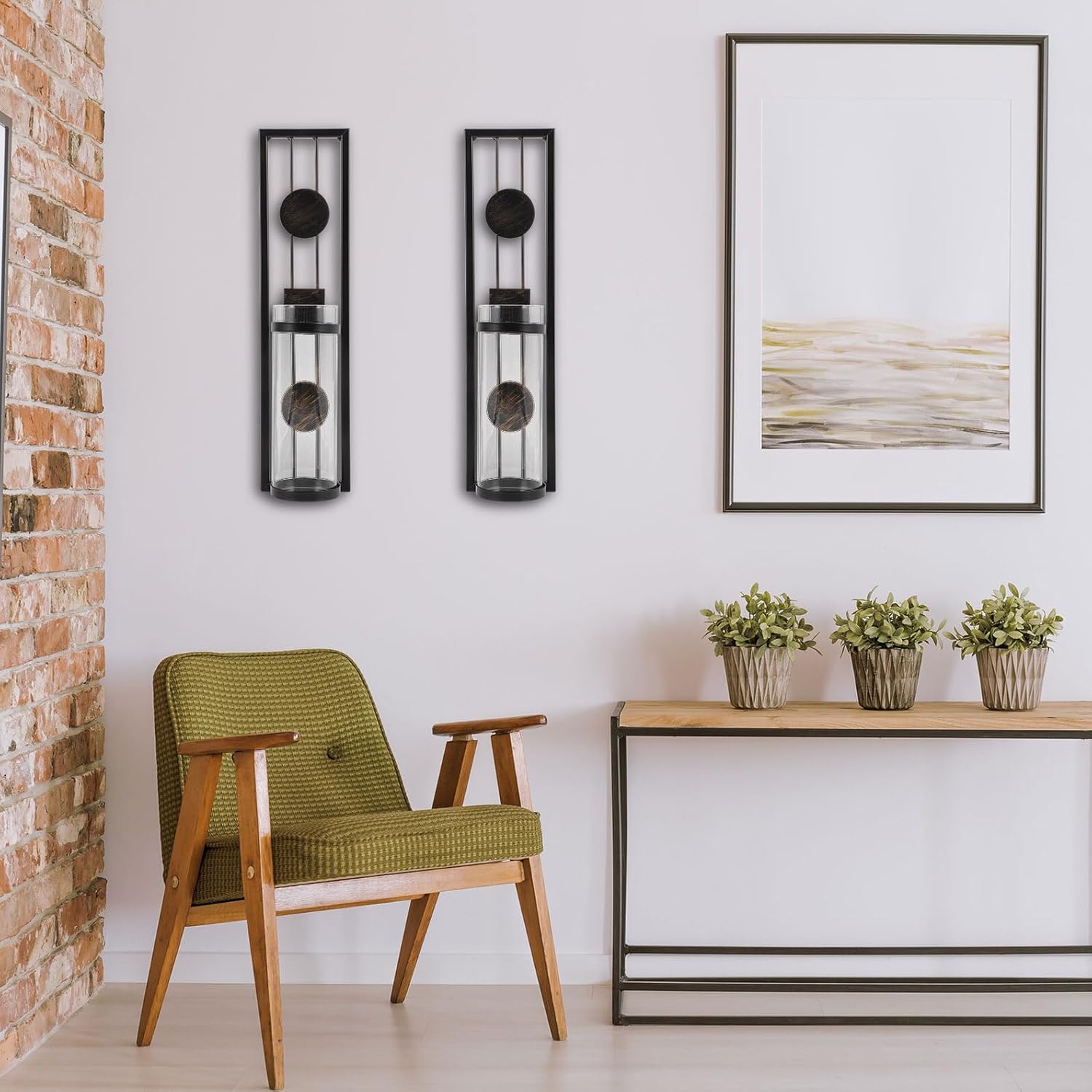 BESPORTBLE 2pcs Iron Candle Stand Wall Mounted Decorative Candlestick for Living Bathroom Patio Sturdy Holder with Unique Design for Stylish Home Wall Decor