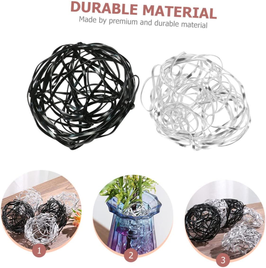 KICHOUSE 2pcs Fixed Grid for Flower Arrangement Flower Flower Vase Insert Round Flower Frog Flowers Vases for Centerpieces Vase Insert Fixing Tool Out of Shape Aluminum Alloy Material