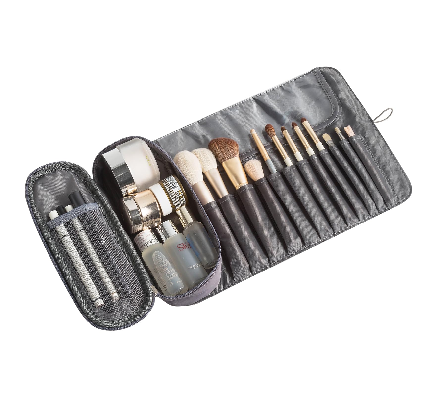 Nogrit Inspirierende Make-up-Tasche – 25,4 X 19,1 Cm, Leinenstoff, Buntes Design