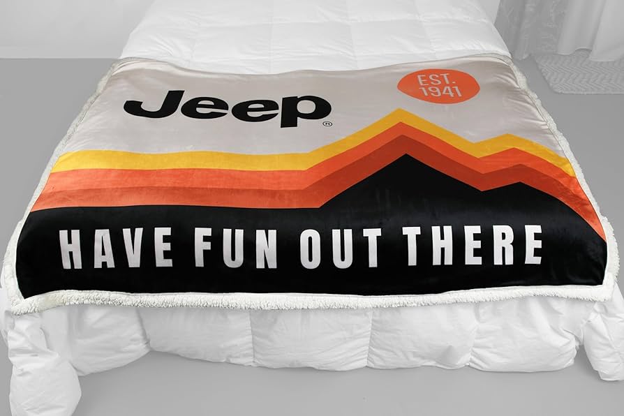 jeep ブランケット Amazon.co.jp: Jeep Have Fun Out There ロゴ シェルパ フリース