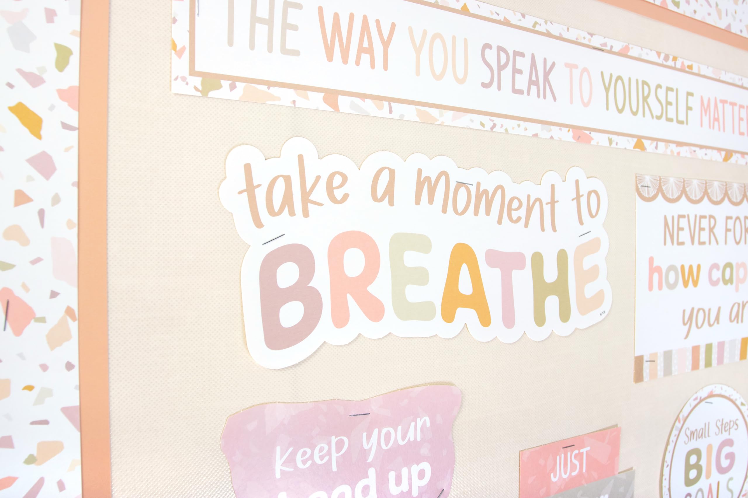 Teacher Created Resources Terrazzo Tones Mini tablón de anuncios (TCR7210)