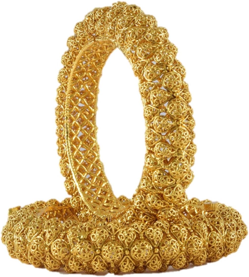 Chinar Jewels Metal Alloy Kada Set For Women & Girls (Pack of 2)