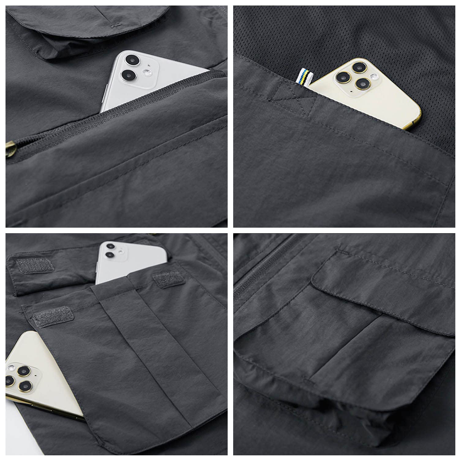 Chaleco De Hombre Chaleco Multibolsillos Sin Mangas Chaqueta Casual Chaleco De Pesca Exteriores Malla Transpirable Fotografía Viaje Utilidad Chaleco De Senderismo