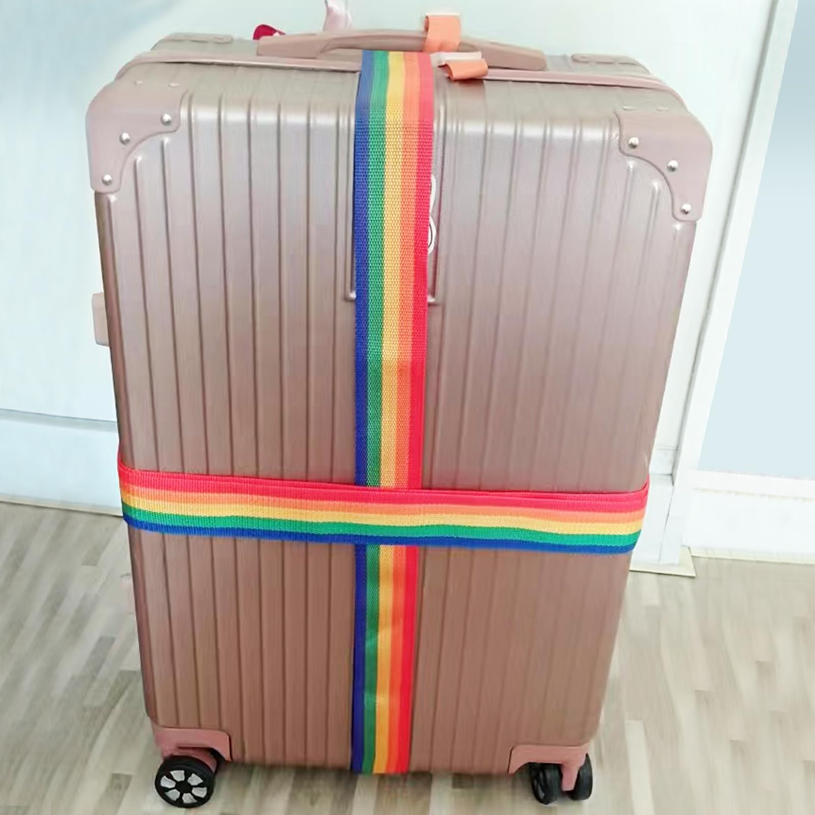 Set 2 Cinghie Per Valigie Arancioni - Cinture Regolabili Sicurezza Bagaglio Viaggio 180 Cm - Foto 9