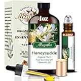 Honeysuckle Essential Oil-Honeysuckle Fragrance Oil 4.33oz (130ml)-100% Pure Natural Scent for Diffusers, Candles, Soap Making & Aromatherapy-Relaxing Home & Gift Essential Oil for Bath, Massage