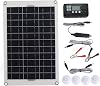 50W Solar Panel Kit, 12V24V High Efficiency Monocrystalline Solar Panel, Portable Waterproof Solar Panel Trickle Charging Kit with 30A Controller for RV, Boat, Trailer, Camper