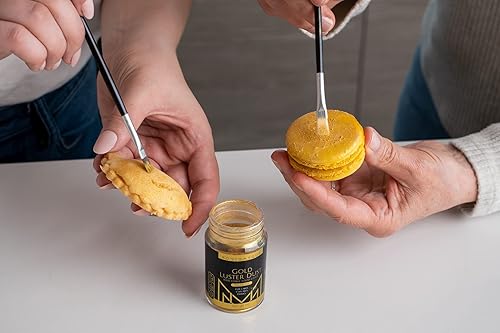 Miniatura 5 de MONÉGASQUE Gold & Green Luster Dust - Purpurina comestible para bebidas y postres, 2 x 0.53oz, polvo de color alimenticio para decoración de