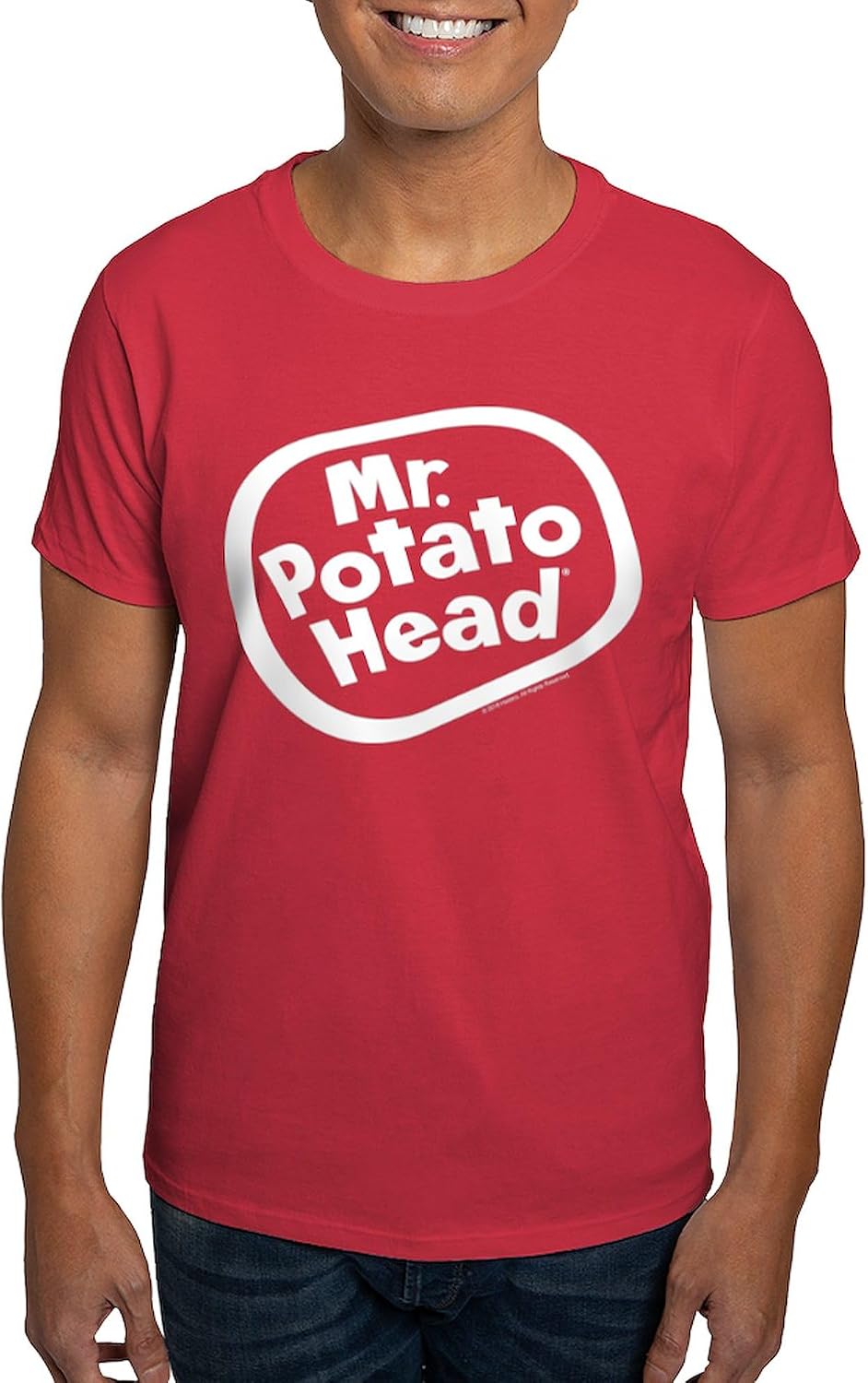 CafePress Mr. Potato Head Dark T Shirt Men's 100% Cotton, Classic Graphic White T-Shirt