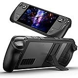 JSAUX Funda Kickstand para Steam Deck, Soporte de Ángulo Ajustable, Protectora Compatible con Steam...