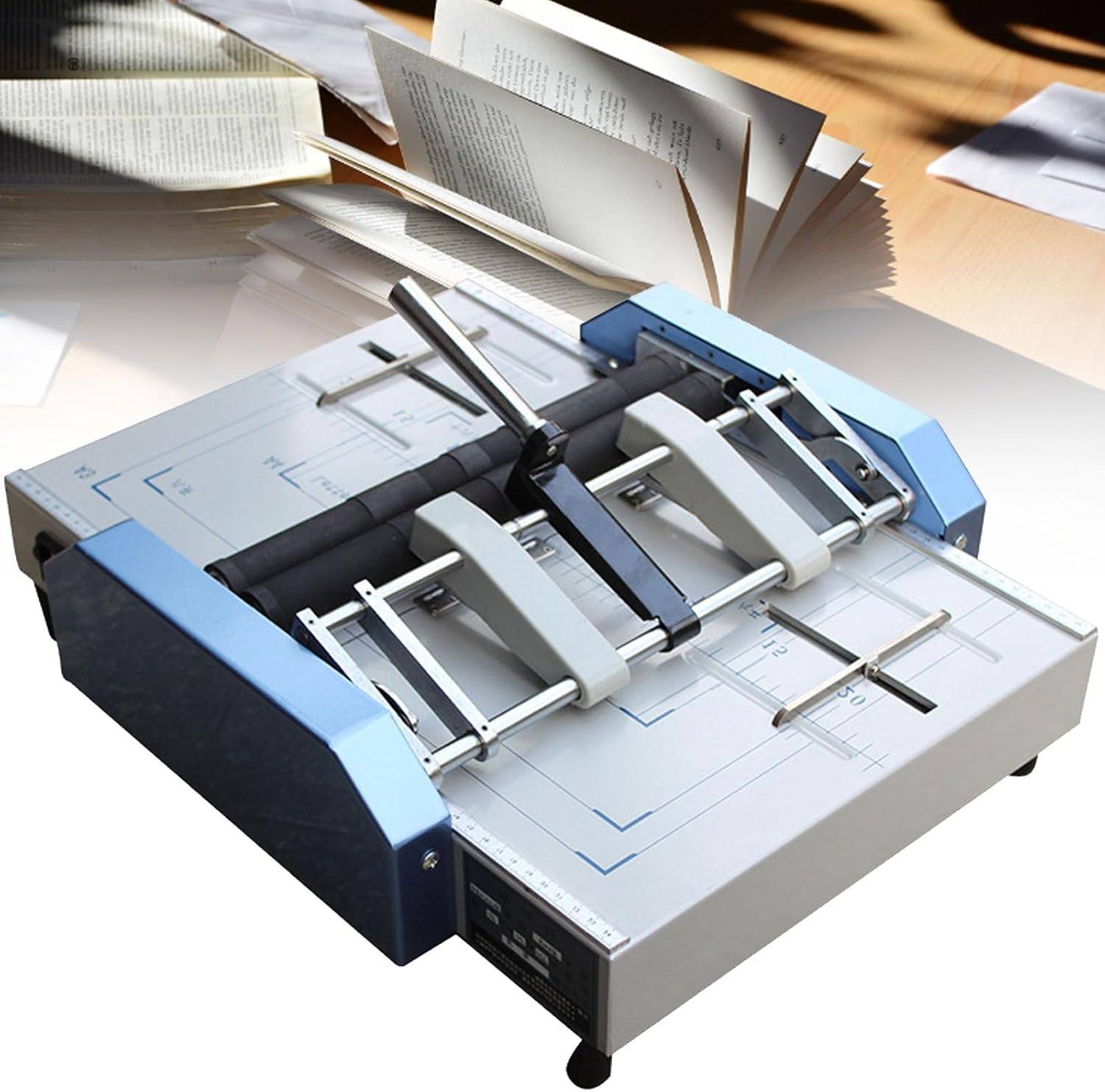 Macchina automatica per pinzatura e piegatura di libretti per rilegatura documenti da ufficio e scuola