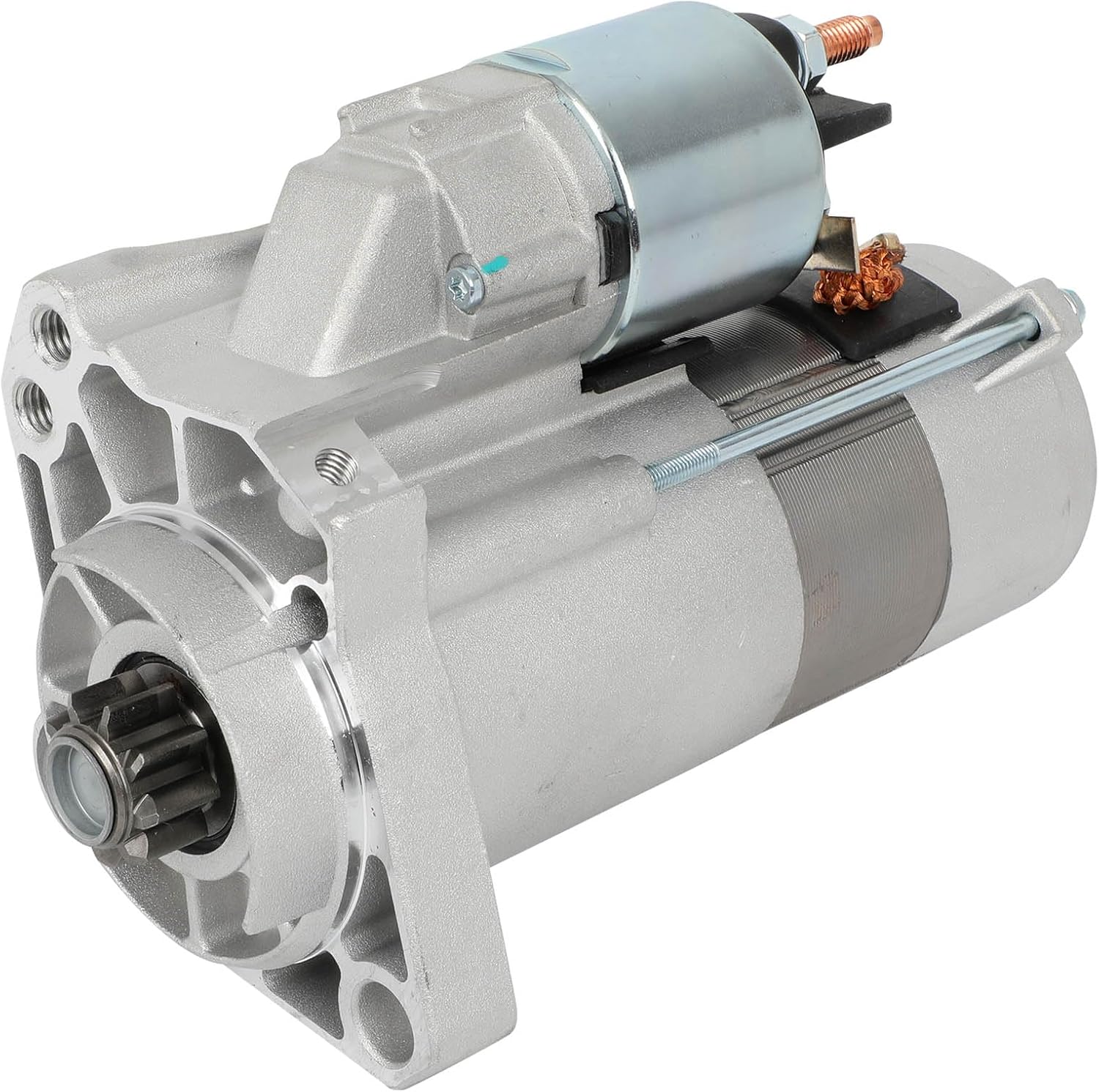 SCITOO Starter Motor 17888 for Volkswagen for Touareg 2004-2007 V8 4.2L & for Audi A8 Quattro 2004-2006 V8 4.2L A8 Quattro 2005-2007 W12 6.0L 12V 1.7KW 9-Tooth Clockwise 077911023J 1.7KW/ 12V CW 9T