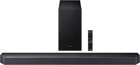Samsung 380 W True 3.1.2ch Soundbar with Dolby Audio DTS Virtual:X Q-Symphony Center, Up-firing Speakers HDMI ARC Optical In Bluetooth USB Wireless Subwoofer (HW-Q600F/XL, Titan Black)