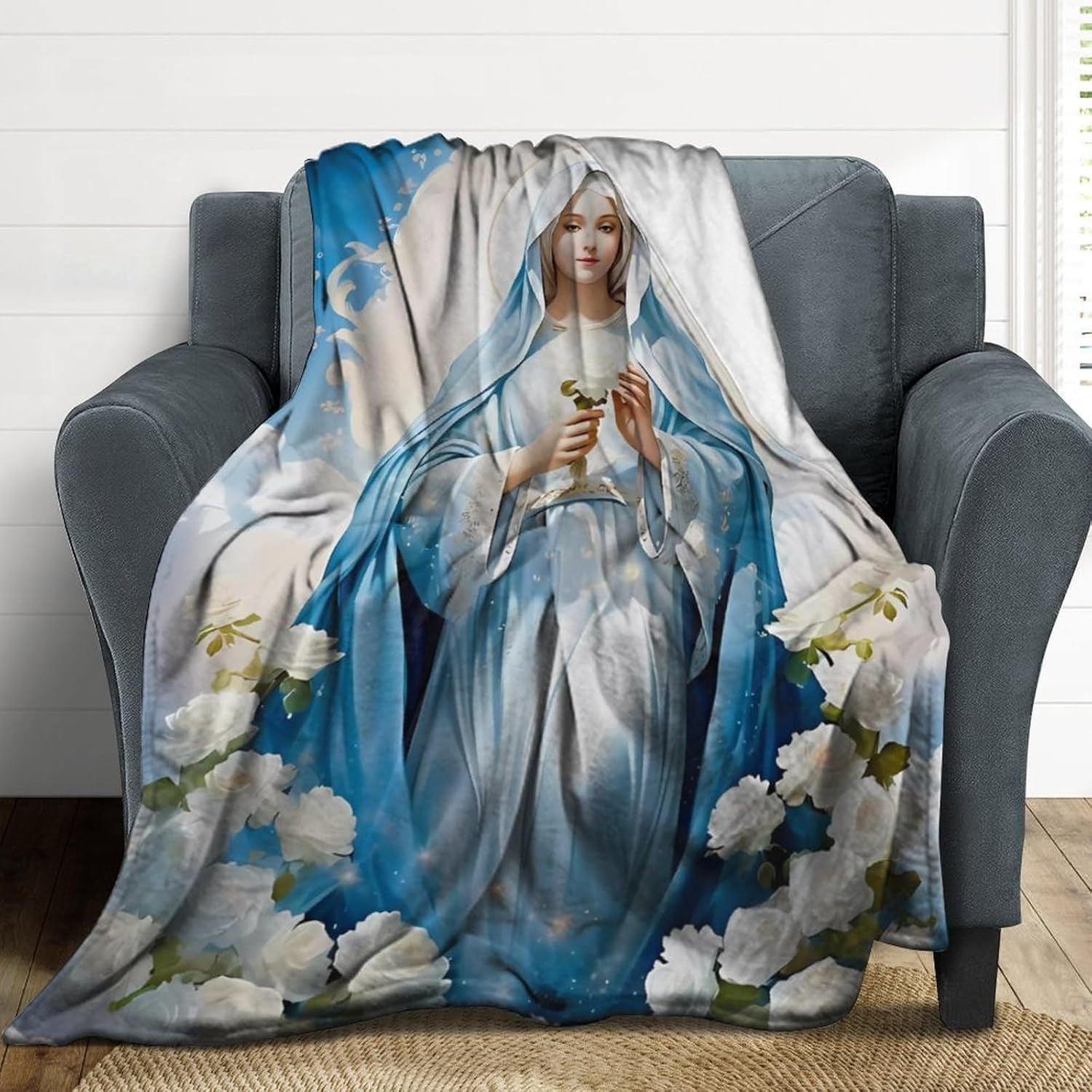 Our Lady of Guadalupe Virgin Mary Blanket, Soft of Flannel