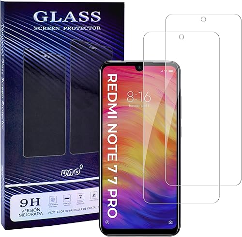 UNO'UNO MAS UNO VENTAS UNO' 2er-Pack Displayschutzfolie aus gehärtetem Glas, kom