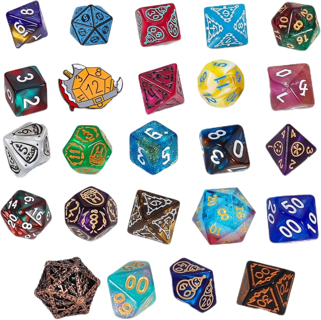 Christmas Countdown Calendar - 24 Days Dice Advent, Christmas Dice Advent, Christmass Dices Countdown, Advents Countdowns Calendar | Dices Set For Teen Women Men Role Playing Table Game