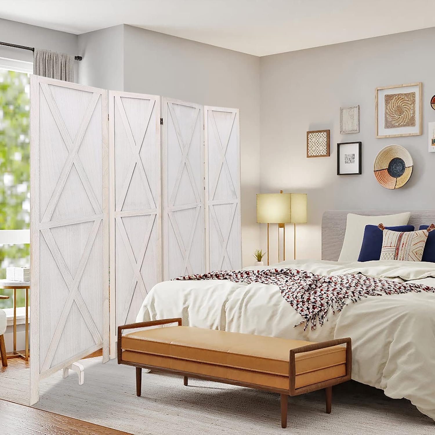 Buy Babion Room Divider, 4 Panel Room Divider and Folding Privacy