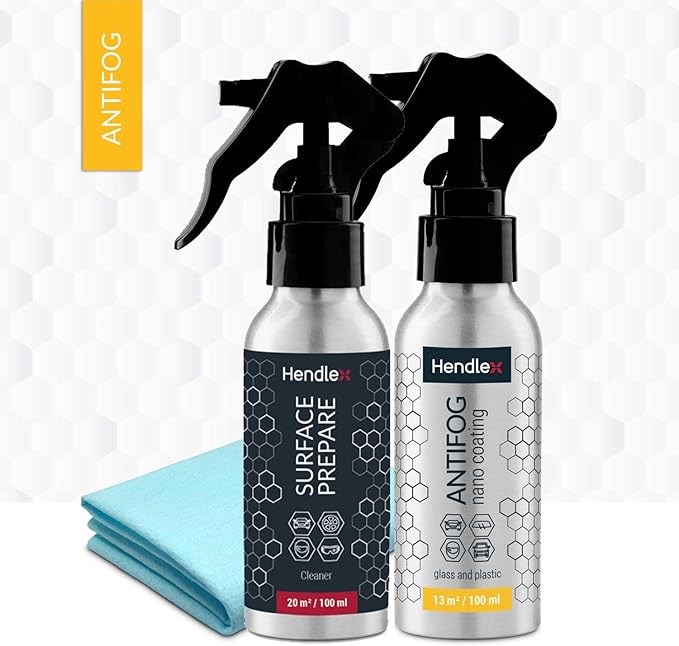 Amazon Hendlex 曇り止めスプレー ナノコーティングセット 曇り止め ガラス プラスチック処理 曇り止めスプレー 車のウィンドウ フロントガラス ヘルメット用 3 38オンス ウィンドウケア 車 バイク