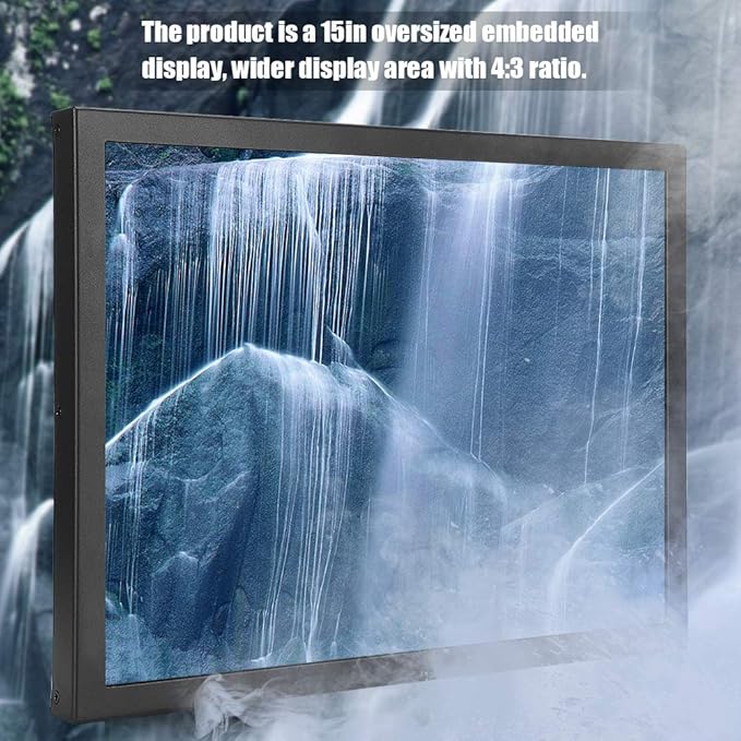 Monitor Industrial 15 Pulgadas 4:3 VGA, para HDMI/VGA/AV/BNC/USB miniatura 2