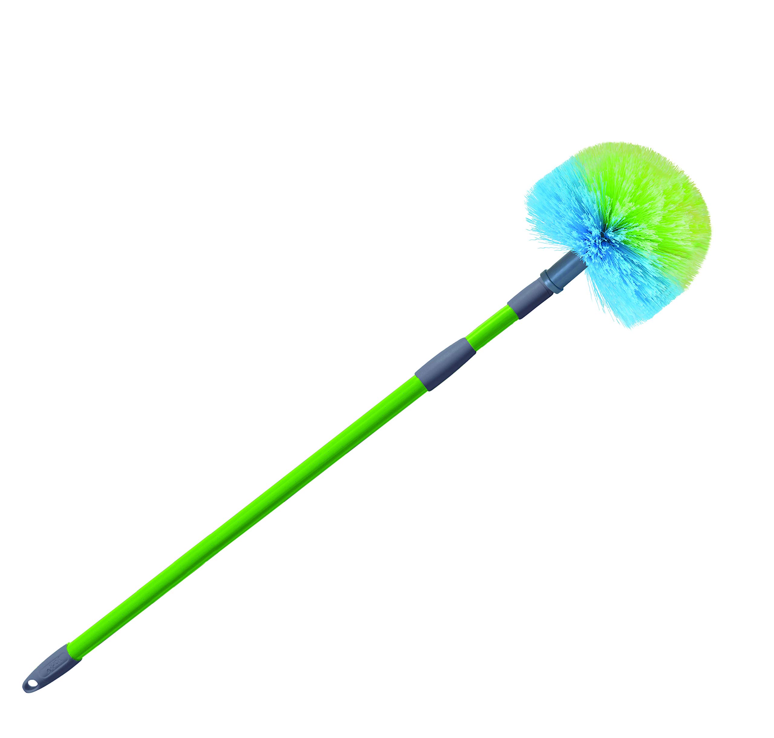 YORK Heavy Duty Round Jala Cobweb Cleaning Broom with Soft Bristles - Ideal for Cleaning Corners and Crown Molders, Telescopic Handle for Adjustable Reach (044010_Y) (B081RHXMXR) Amazon Price History, Amazon Price Tracker