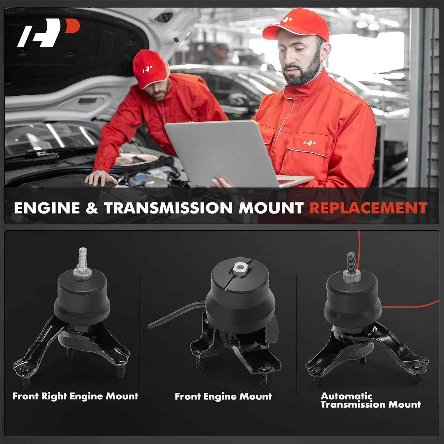 A-Premium 3PCS Engine Motor Mount and Transmission Mount Set Compatible with Toyota Camry 2007-2011, Sienna 2011-2017, Avalon 2008-2012, Venza 2009-2016 & Lexus RX350 2010-2012, 3.5L