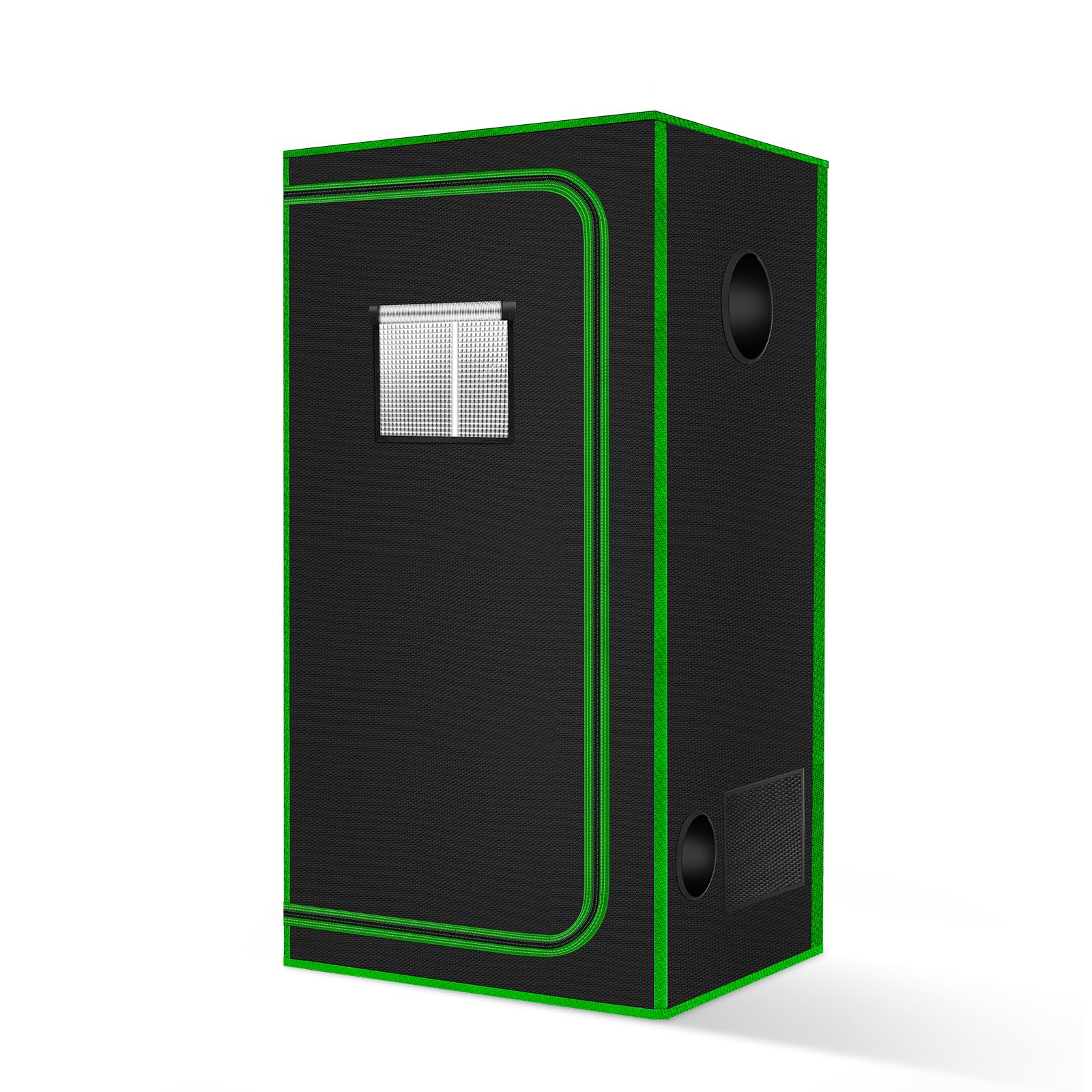 MELONFARM 2x2 Grow Tent, 24"x24"x48'' High Reflective 600D Diamond Mylar Canvas with Observation Window and Floor Tray for Hydroponic Indoor Plant Growing