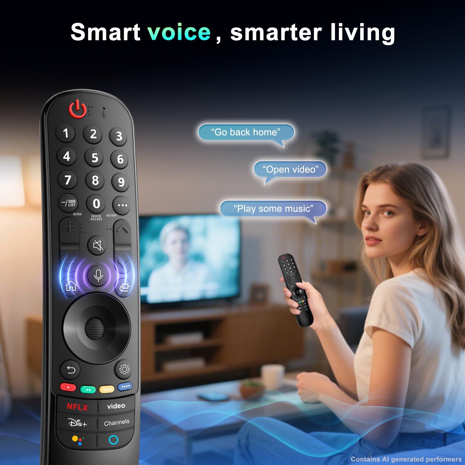 Voice Magic Remote for LG Smart TV Remote Control Replacement with Pointer — Amazon image 5