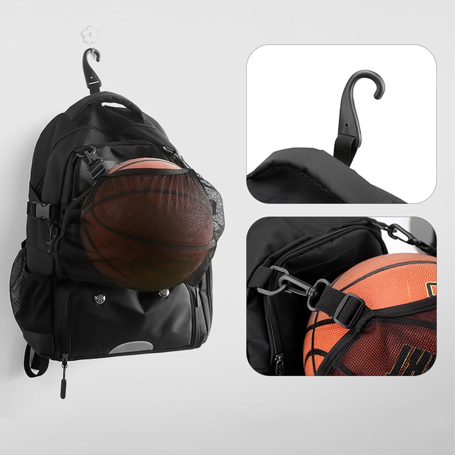 Baseball Equipment Bag Basketball Bag Multifunctional Backpack With Independent Shoe Compartment For Basketball Football Fitness Sports Travel Vacation Leisure Travel