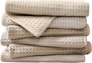 Microfiber Cloths 6 Pieces 30x30cm Kitchen Car Window Khaki | Absorbent microfiber cloths, lint-free and streak-free, ideal for kitchen, car and window, washable and reusable