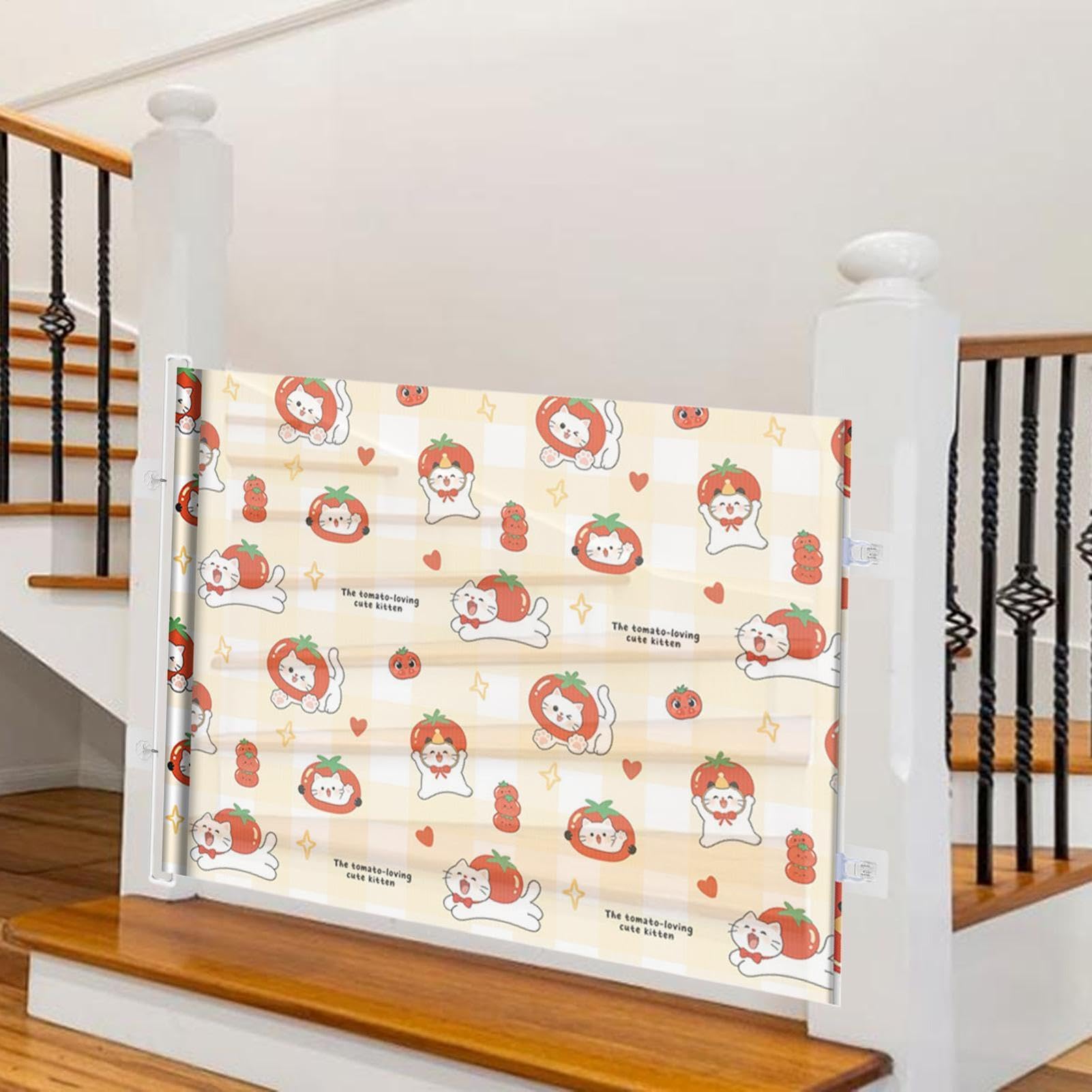 Cancello Retrattile Ingresso Recinto di Contenimento, Schermo di Sicurezza | Cancello Retrattile per Ambienti Interni per la Casa, Bambini, Cuccioli, Ingressi, Esterno e Interno