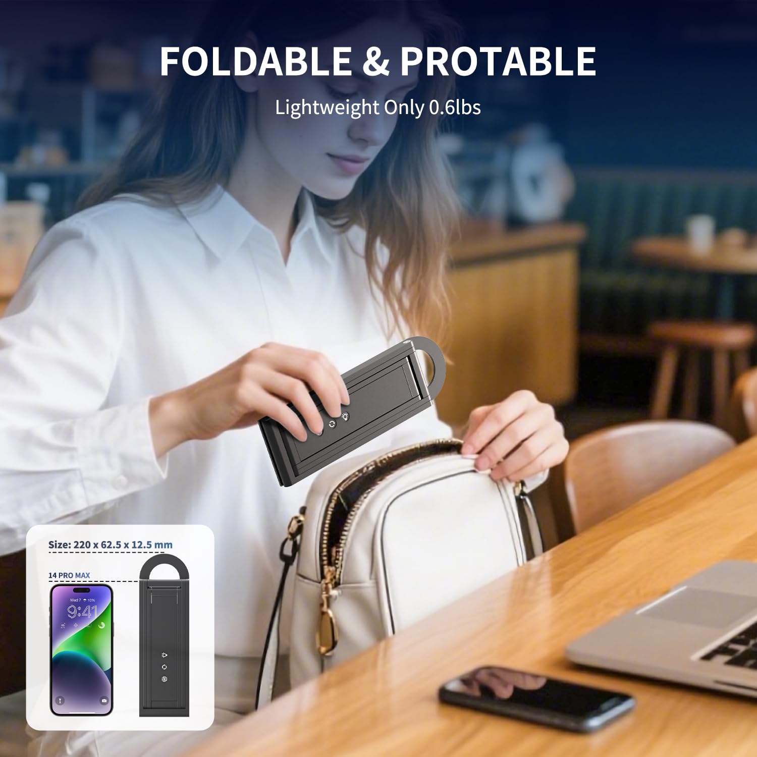NetumScan Videocamera per documenti e webcam, autofocus ultra ad alta definizione da 11 MP, pieghevole, compatibile con Windows/MAC OS/Chromebook, per videoconferenze, insegnamento a distanza e