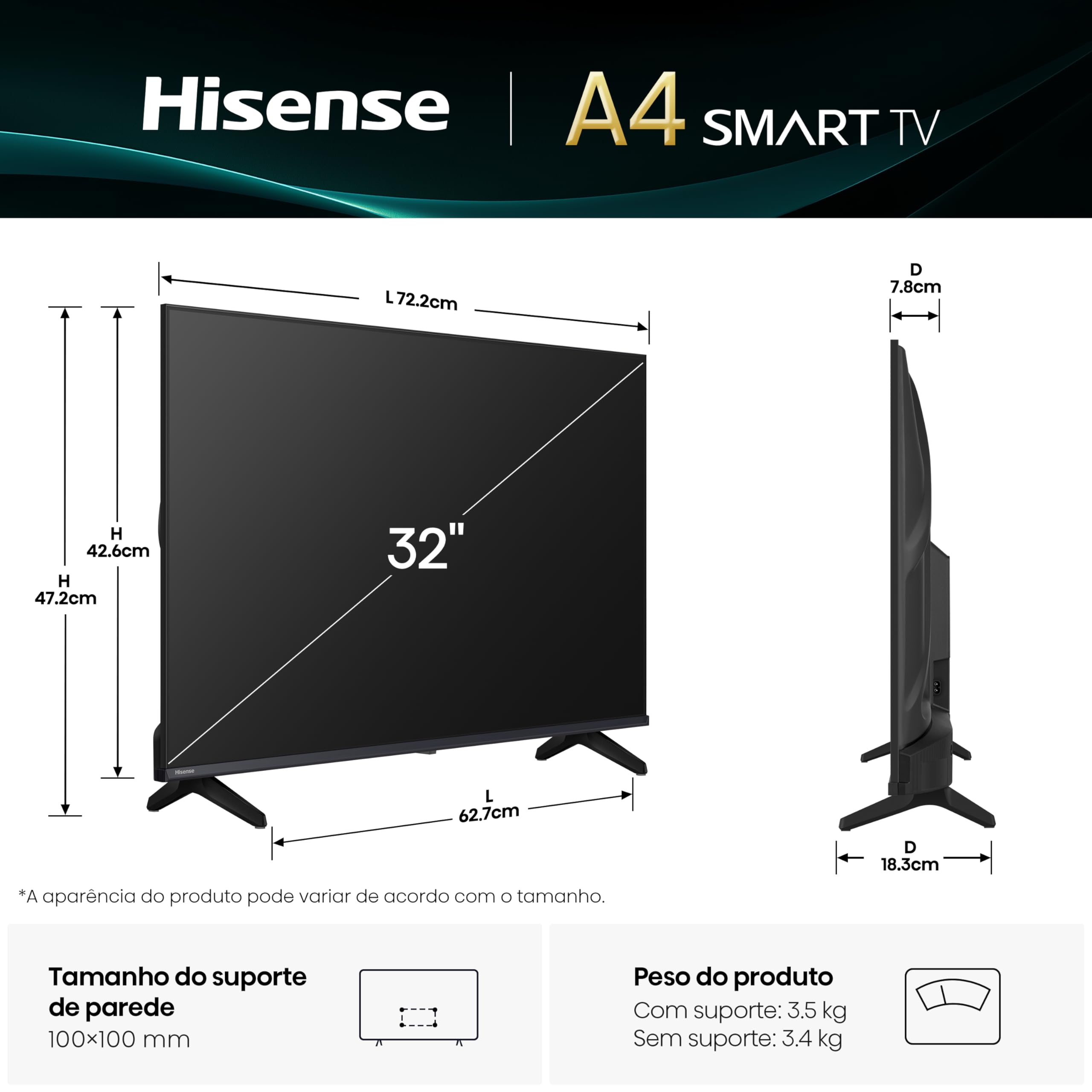 Hisense Smart TV HD 32