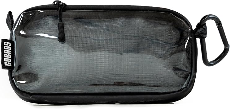 GOBAGS NEO Production Zipper Bags - Electronics & Camera Accessories Bag - Cable organizer, Gear Accessory Pouch, Travel Camera Essentials Extra Small, Black, 2 pack