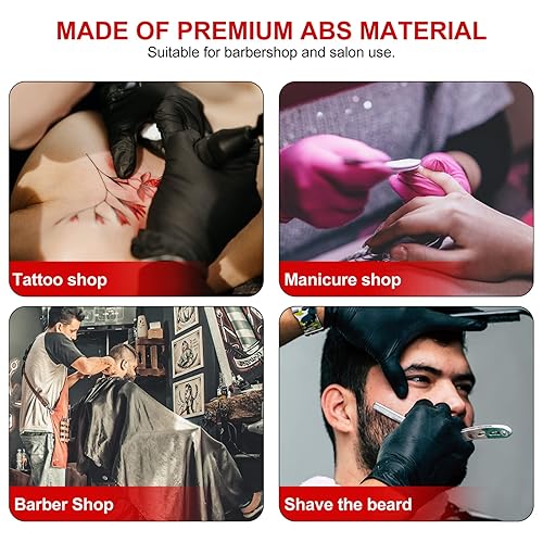 Miniatura 7 de Lurrose Caja dispensadora de cuchillas de afeitar, contenedor de desecho, cortador de maquinilla de afeitar, caja de reciclaje, banco de