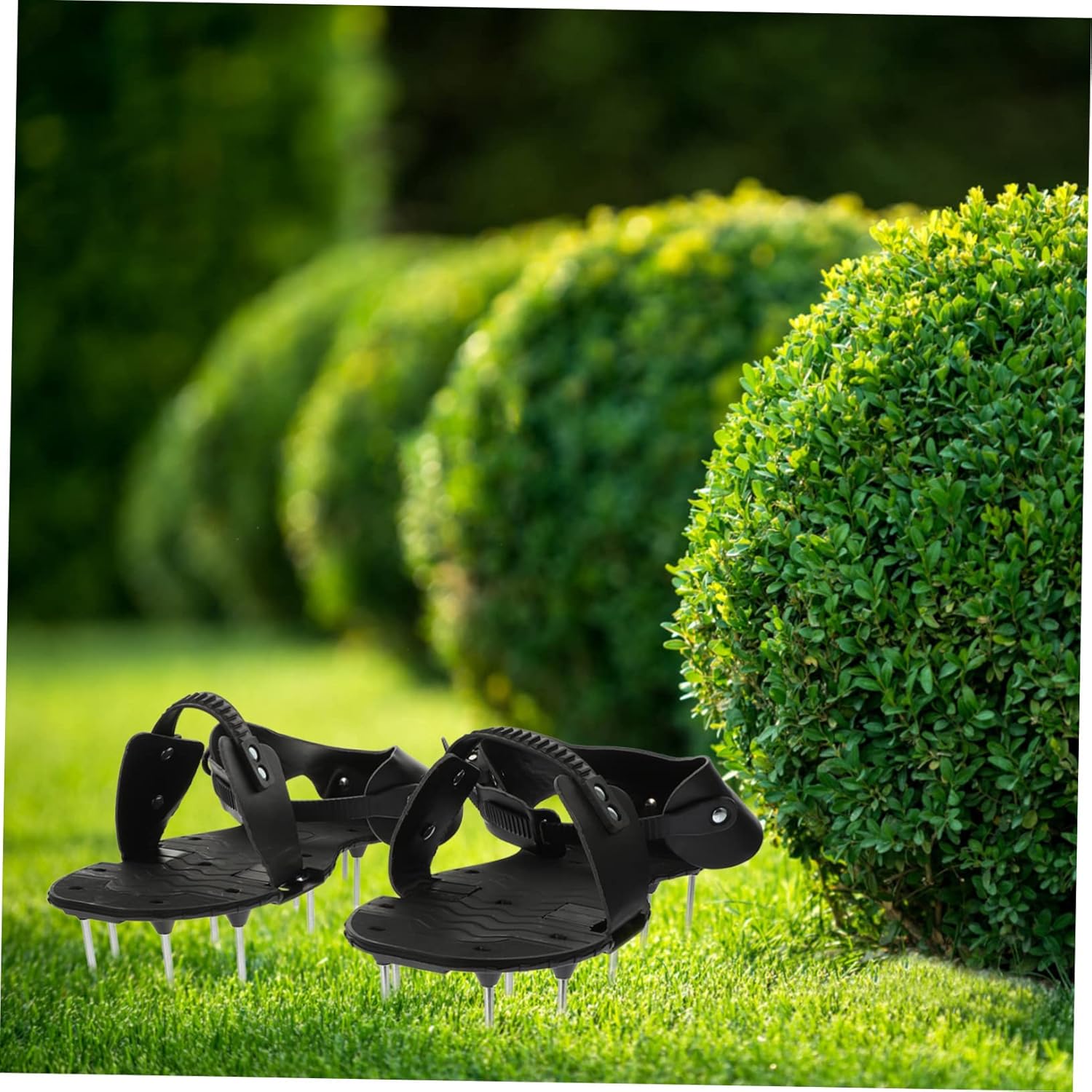 VICASKY Adjustable Turf Spikes Aerating Shoes Grass Aerator Shoes for Backyard High Strength Lawn Aerator