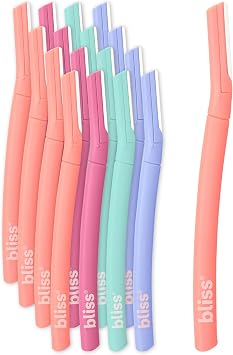 Bliss Dermaplane Razor - 16 Paket Dermaplaning Arac  Y z Profesyonel T ra  Makinesi Kad nlar i in - Ka  Jilet  ekillendirme,  nce Epilasyon T ra  ve Cilt Peeling Y z T ra  B a  Kaz y c