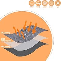 Vista 3 de uxcell Bolsa de viaje para lavandería, 32 x 24 pulgadas, Oxford para ropa sucia con cremallera con asa, impermeable, reutilizable, lavable, bolsa