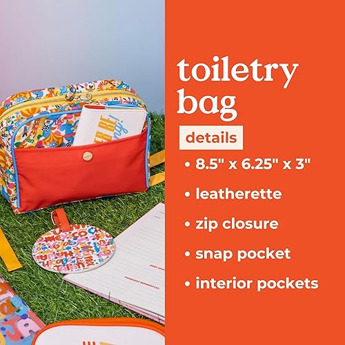 Miniatura 6 de ban.do Getaway - Neceser de viaje, para artículos de aseo o maquillaje, pequeño organizador de viaje para mujeres y hombres, recinto ferial, Rojo -,