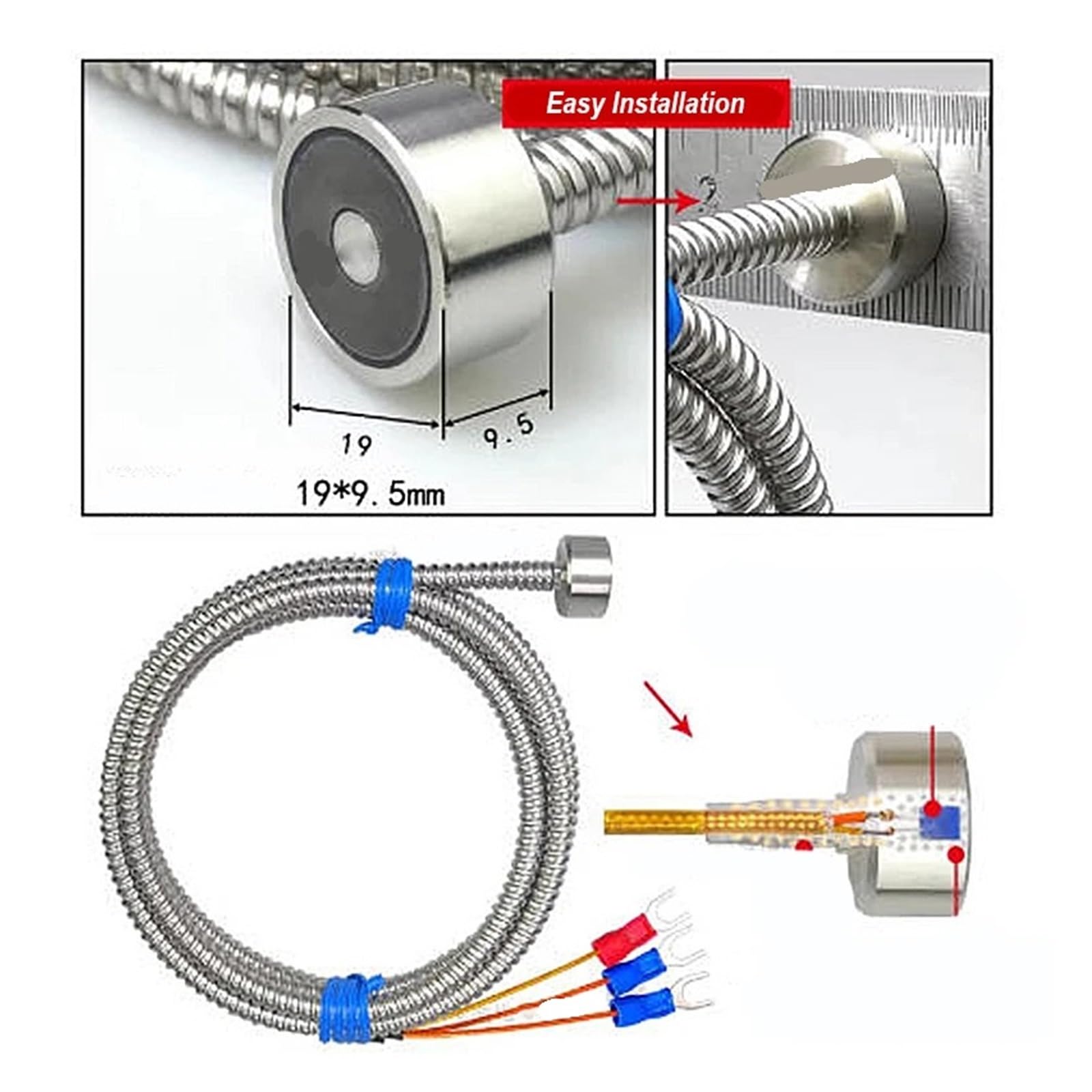 Sensor de temperatura antimetal PT100