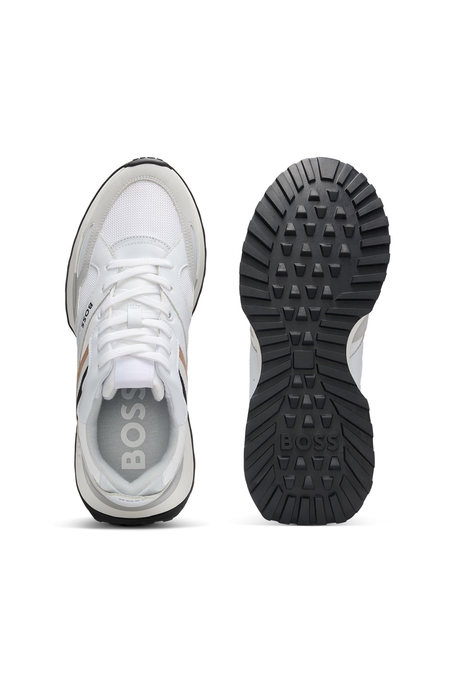 BOSS Hommes Jonah Runn Baskets Style Chaussures de Course avec Semelle extérieure en Gomme EVA