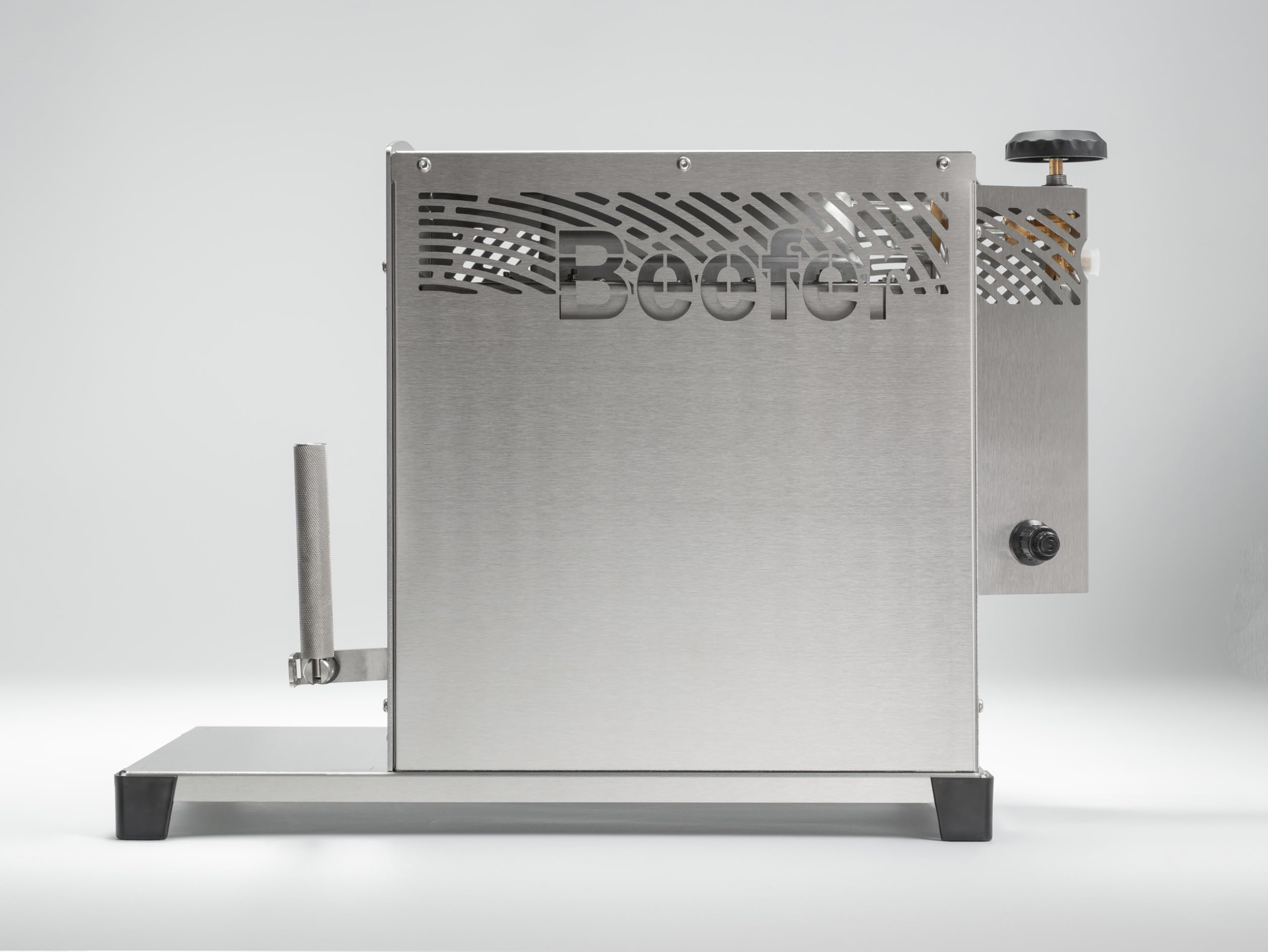 Beefer Pro II – Original Oberhitzegrill | 800 °C Keramikbrenner | Neue Brenner-Generation | Einhand-Höhenverstellung | System 800° | Edelstahl | EN16129 | 2,6 kW | 240 × 560 mm