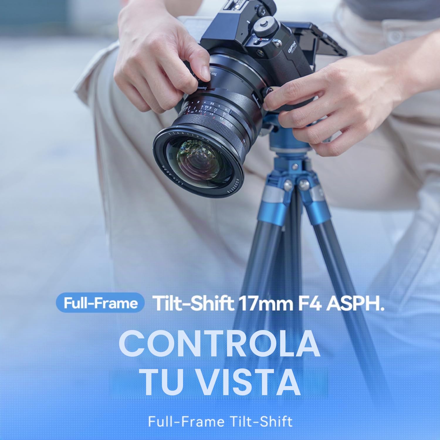 TTARTISAN Tilt-Shift 17mm F4 Objectif pour appareils Photo à monture GFX, objectif Ultra Grand-Angle à Mise au Point manuelle, décentrement de ±8mm, diaphragme à 10 lamelles