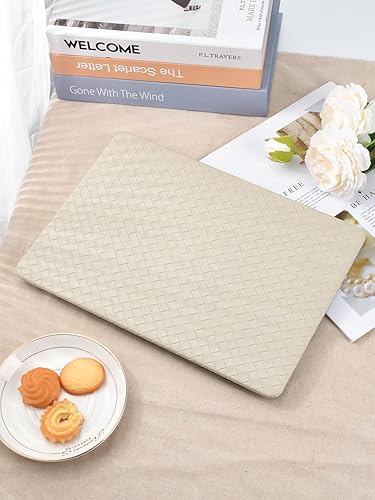 Miniatura 4 de Seorsok Compatible with MacBook Air 15 inch Case 2025 2024 2023 Release A3241 M4 A2941 M2 M3 A3114 Touch ID,Leather Plastic Hard Case Transparent