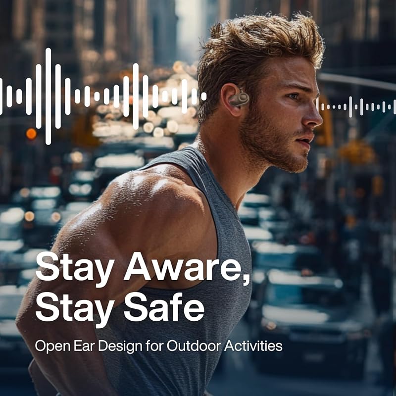 Open Ear Earbuds Bi-Axial Custom Fit Immersive Sound Wireless Headphones image 2