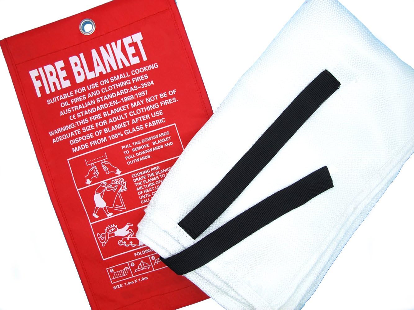1m x 1m Fiberglass Fire Blanket
