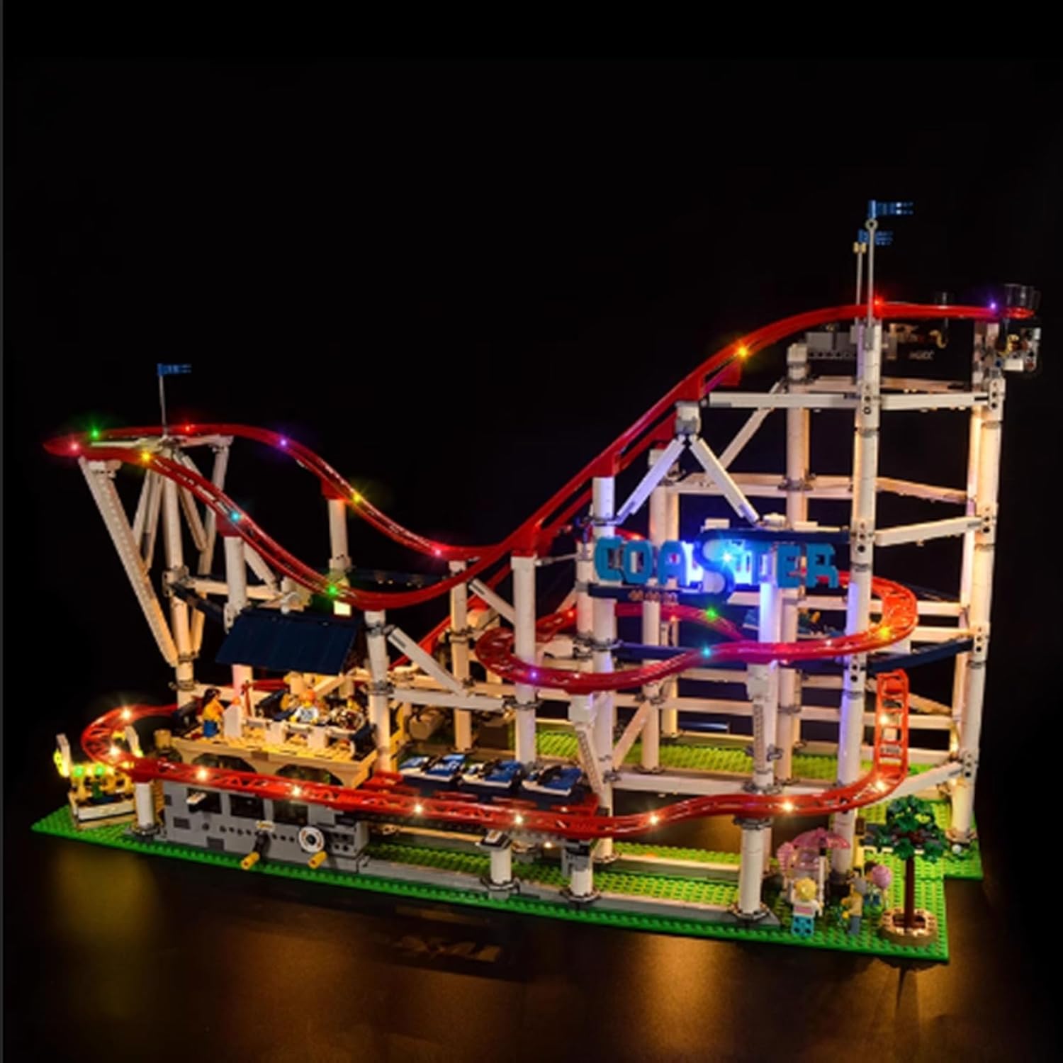 LED Lighting Kit Compatible with Lego 10261 Roller Coaster Series LED Light Set (Model Kit Not Included - Lighting Components Only) (Classic Model)