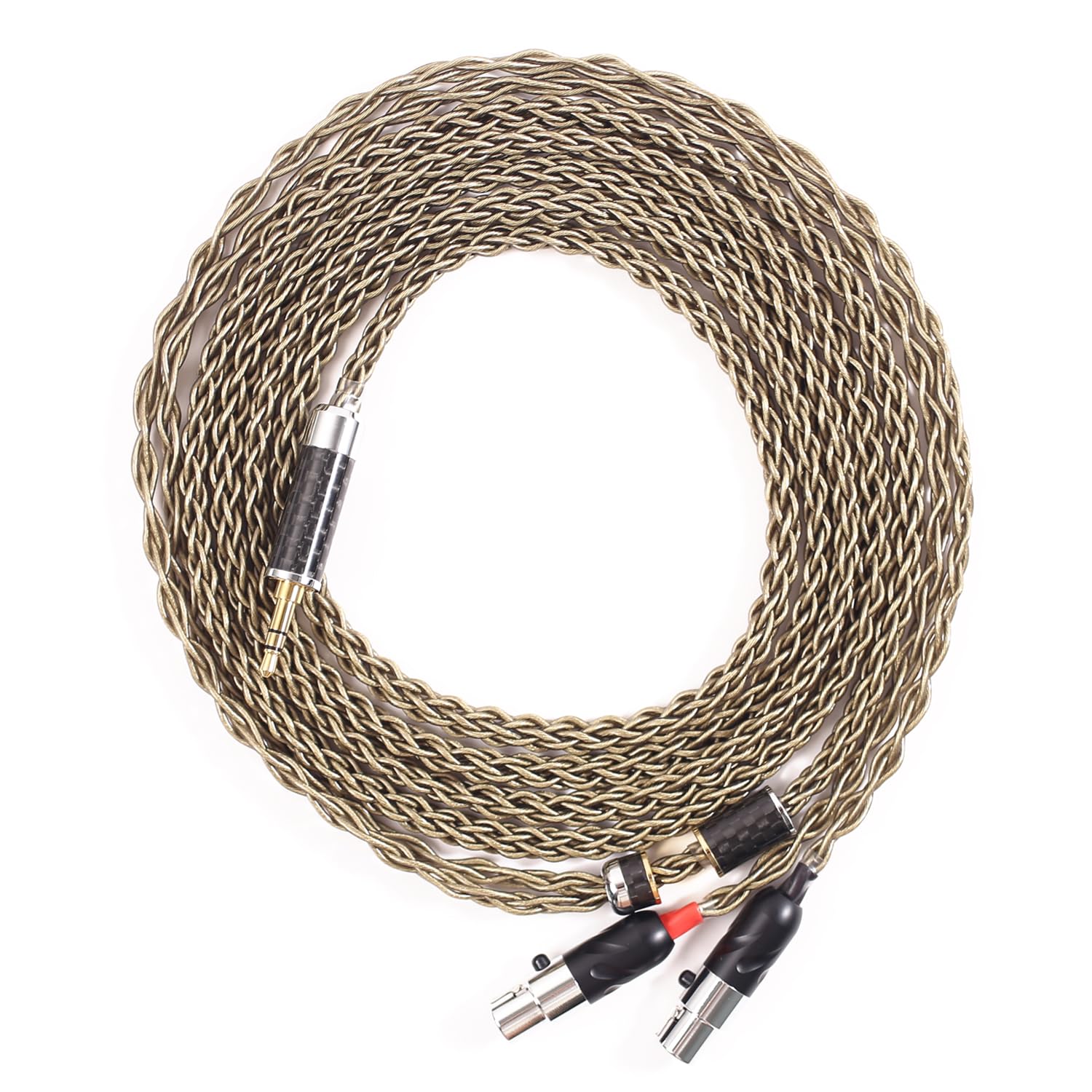 SYRNARN 6N UPOCC Copper Balanced Headphones Upgrade Cable for ZMF Eikon Auteur Audeze LCD-X LCD-XC LCD2 LCD3 LCD4 LC5 LCD24 Cable - Replacement Extension Cord Headset Wire, 2m Length (3.5mm Plug)