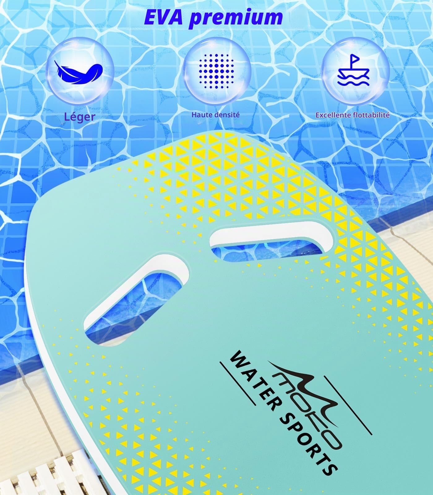 MoKo Planche de Natation, Accessoire Équipement d'exercice pour Amusement d'eau Formation Entraînement de Natation pour Piscine Motif Dessin Animé pour Débutant Adulte Enfants