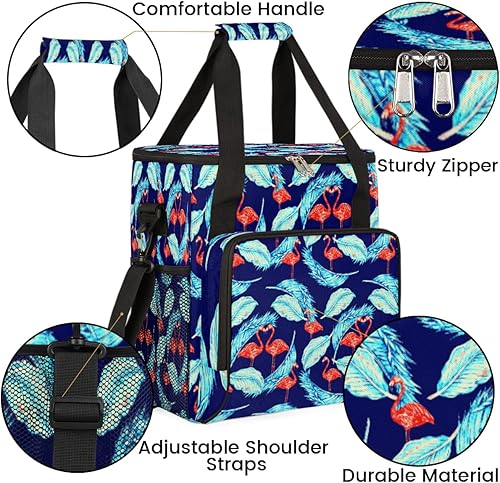 Miniatura 6 de Bolsa de transporte para cafetera de flamenco Abstract Love para Keurig K-Mini o K-Mini Plus K-Cup Pods almacenamiento portátil cafetera bolsa de